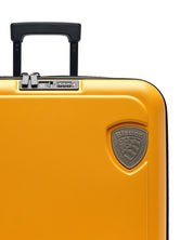 Blauer Trolley Cabina Logo Giallo