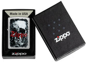 Zippo accendino ricaricabile antivento Made in USA Teschio Logo 47002