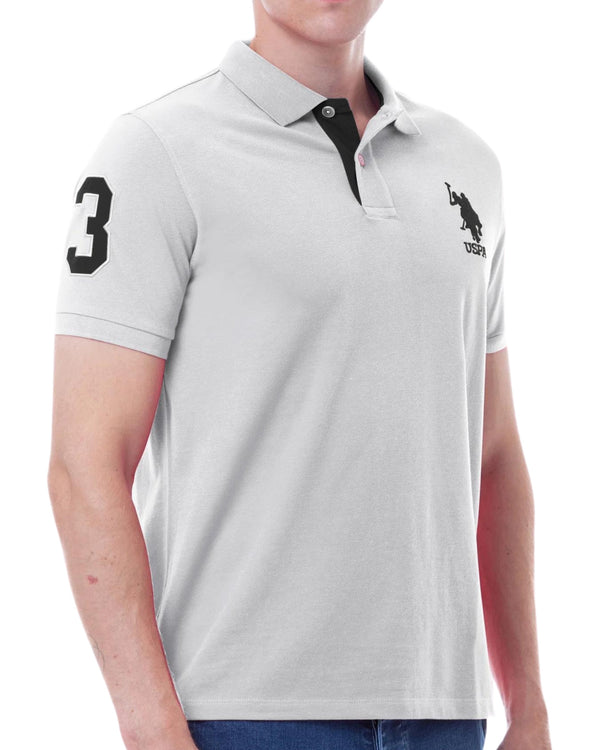 U.S. Polo Assn. T-Shirt Numero Bianco in Cotone