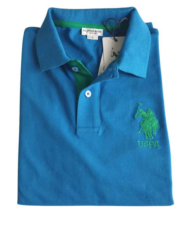 U.S. Polo Assn. T-Shirt Numero Blu Cotone 4