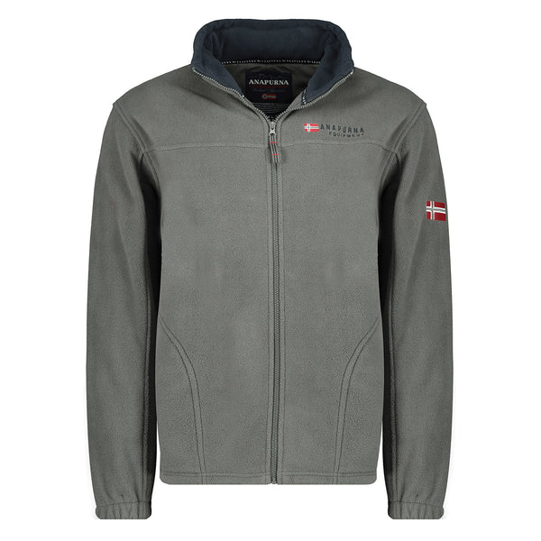 Anapurna Long Sleeve Fleece Sweater By Geographical Norway Grey Men