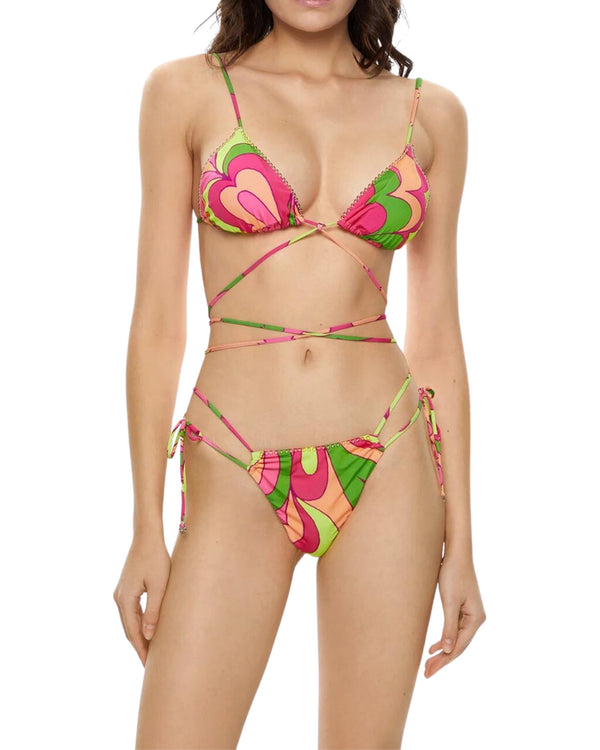 Mefui Bikini Triangolo E Slip Regolabile 'wet' Multicolore Donna-2