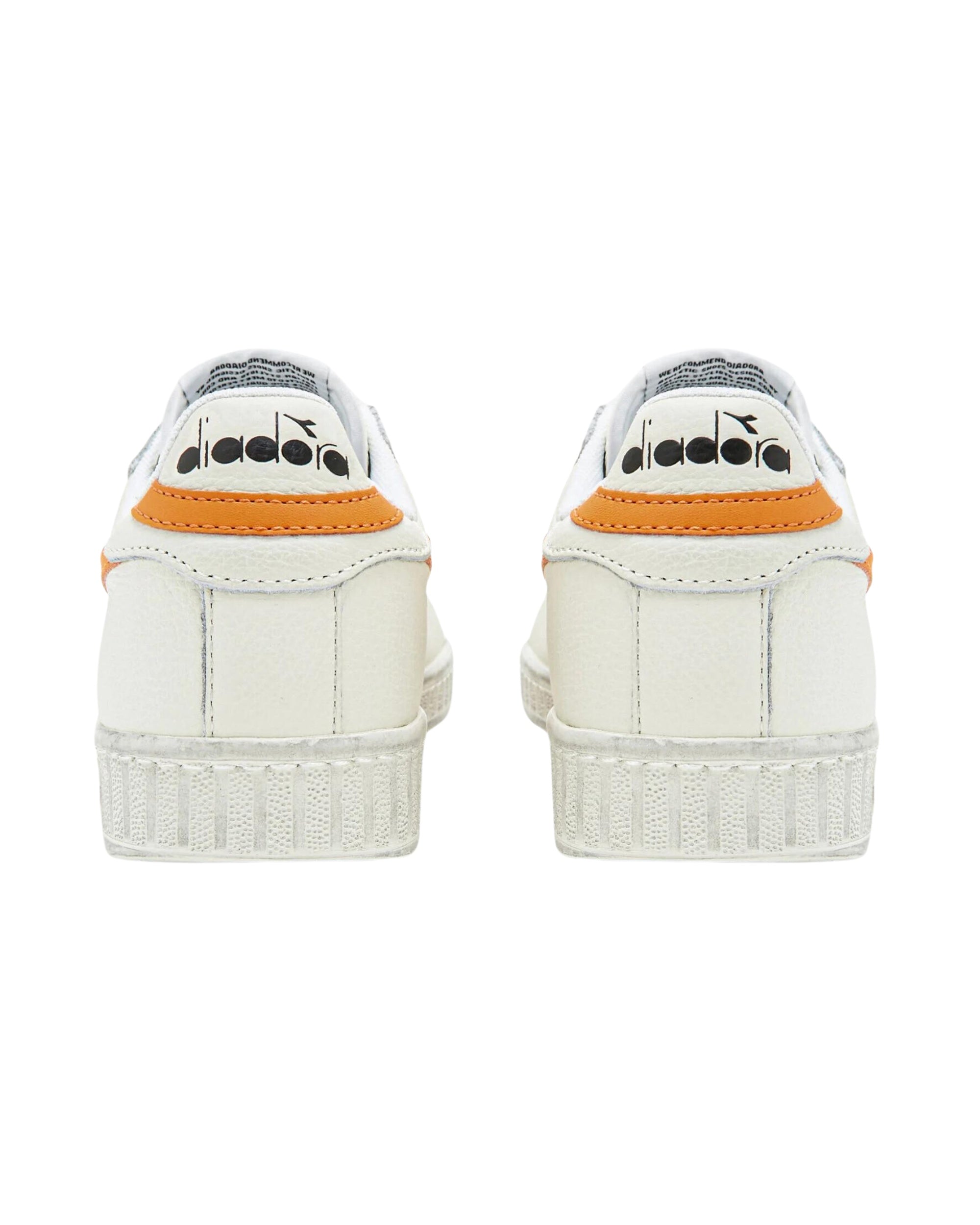 Diadora Sneakers Game L Low Fluo Waxed Leather White