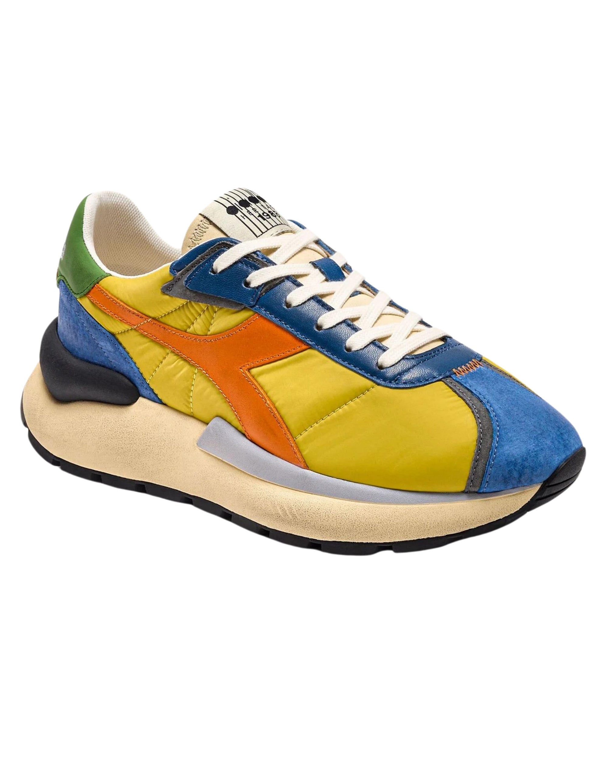 Diadora Heritage Sneaker Mercury Leather with Yellow Details