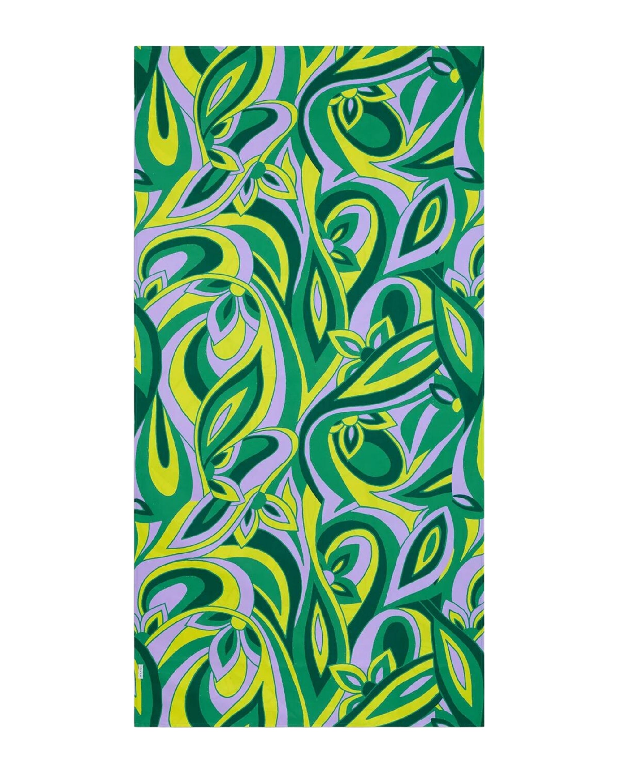 Mefui Women's Reverse Patterned Microfiber Wet Beach Towel Multicolor