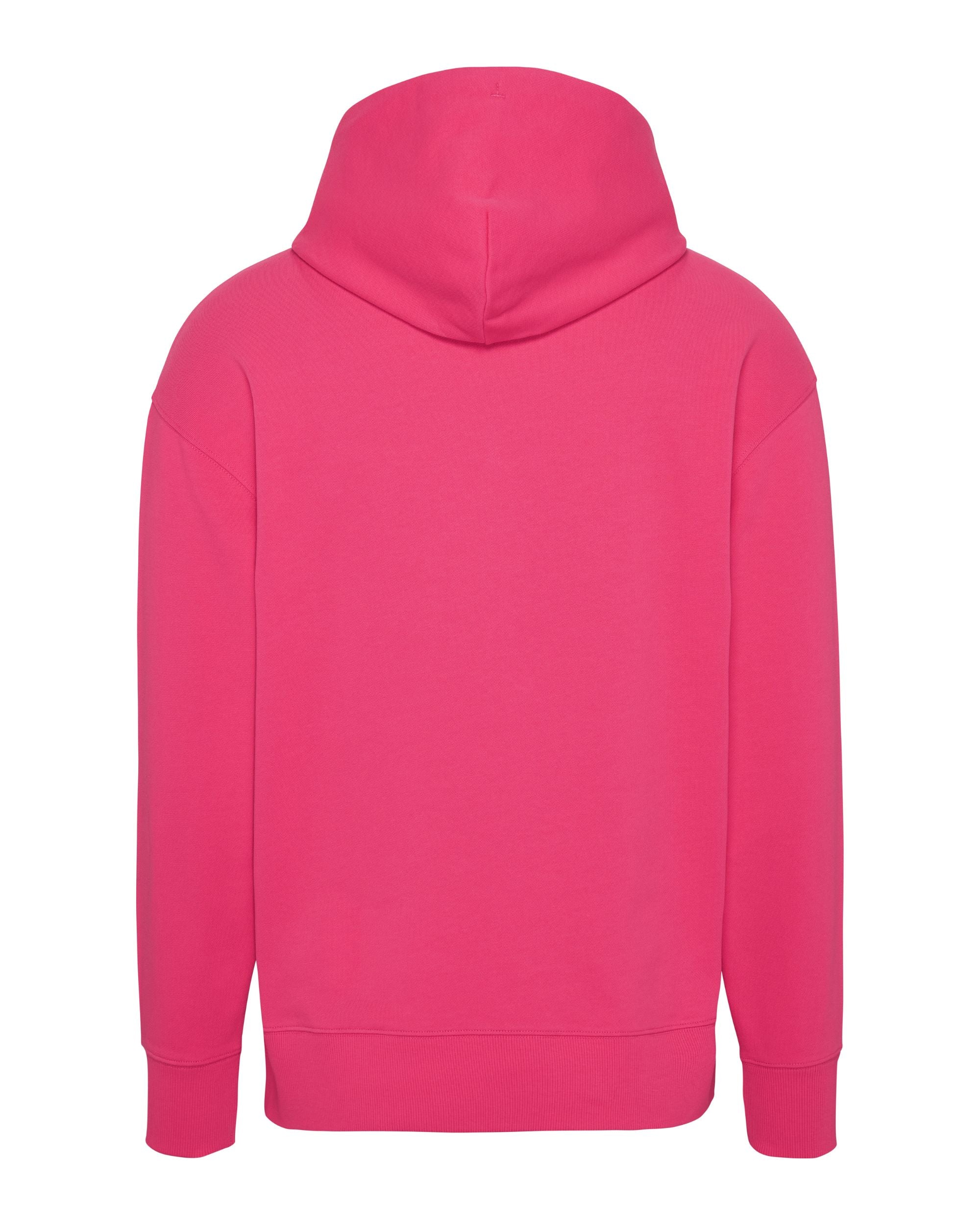 Tommy Jeans Felpa TJM Relaxed Fit con Cappuccio e Distintivo in Cotone Rosa