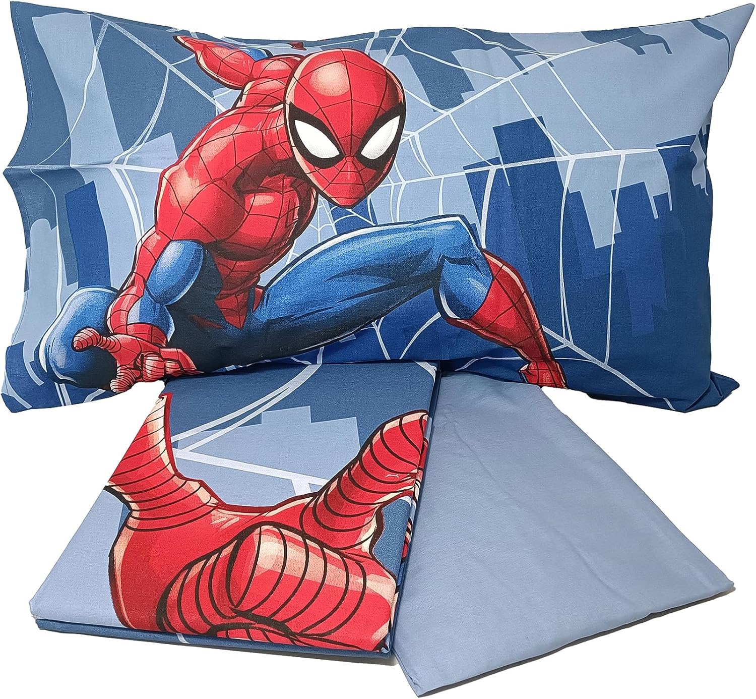 SPIDER MAN DISNEY Completo Letto lenzuola Singolo Cotone lenzuola federe UFFICIALE HD