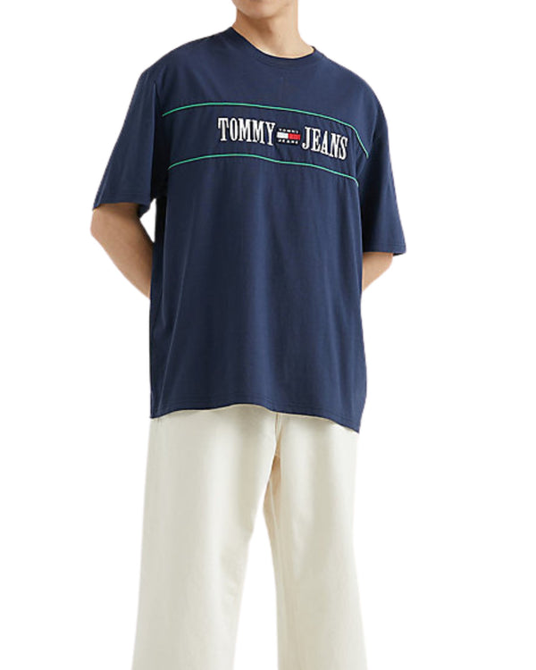 Tommy Jeans T-Shirt TJM Skate Archive Cotone Blu-2