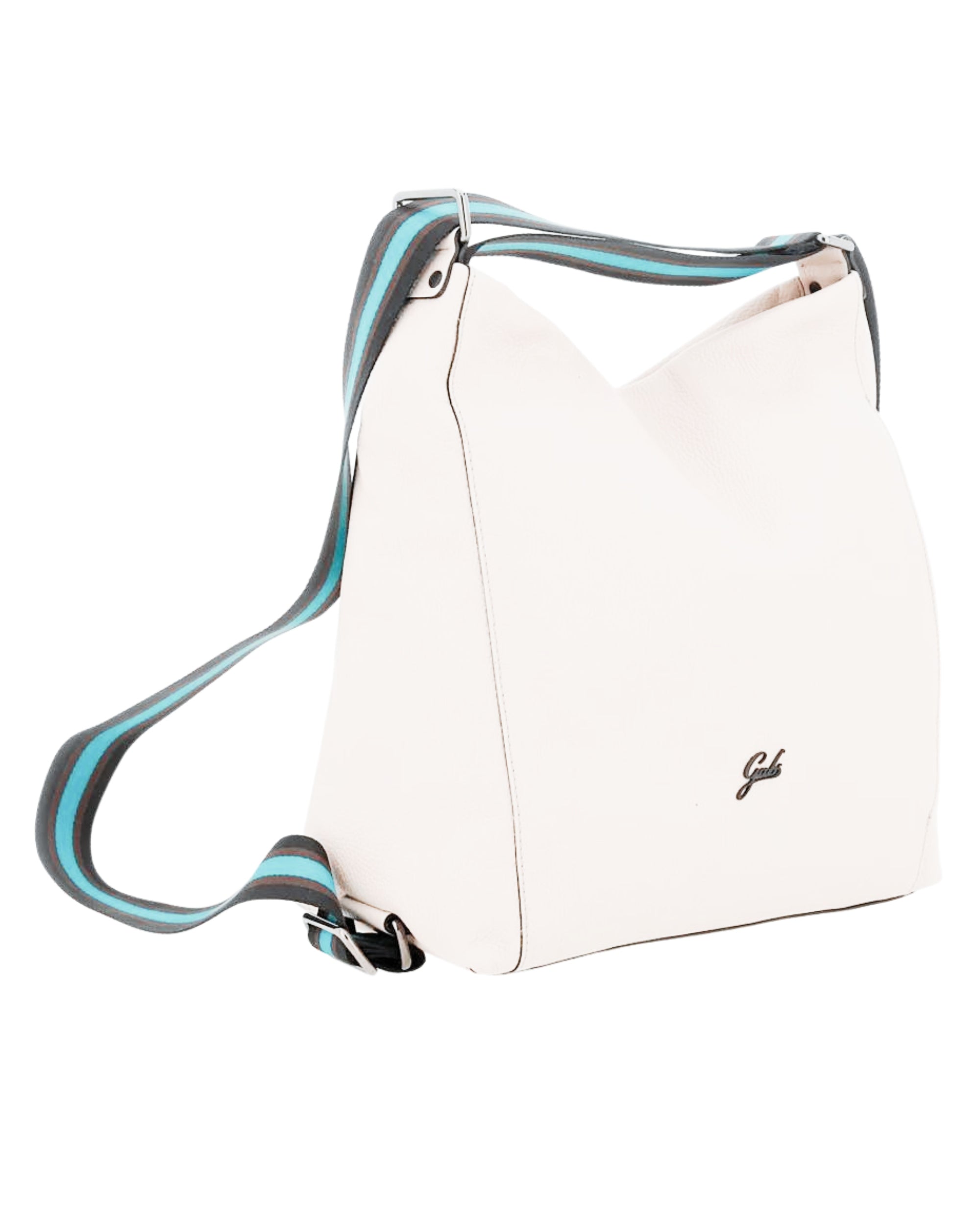 Gabs Shoulder Bag Icon Black White Leather