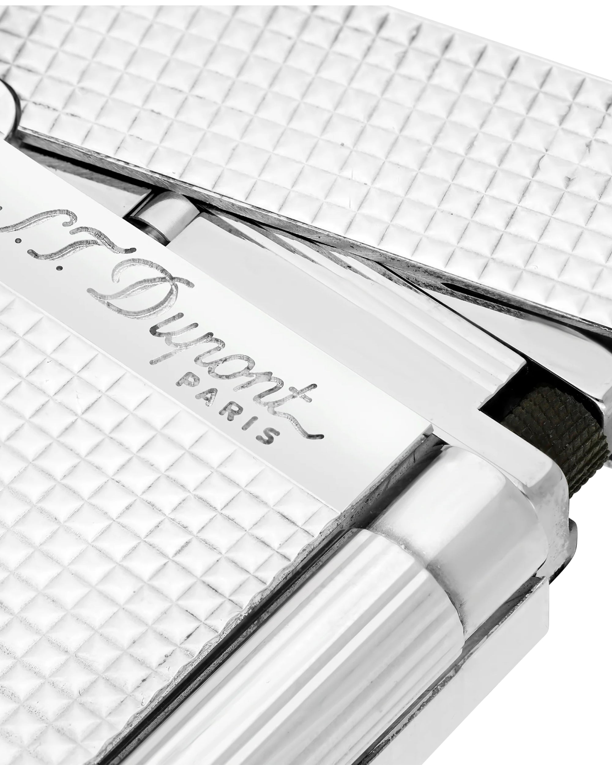 S.T. Dupont Accendino Edizione Speciale Ligne 2 Finitura Diamante Placcato Argento Unisex