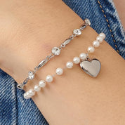 Brosway Bracciale Rigido in Acciaio e Cristalli con Simbolo Cuore Collezione Chakra - BHKB213