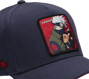 Capslab Cappellino con Visiera Collezione Naruto in Cotone Blu Rosso Unisex