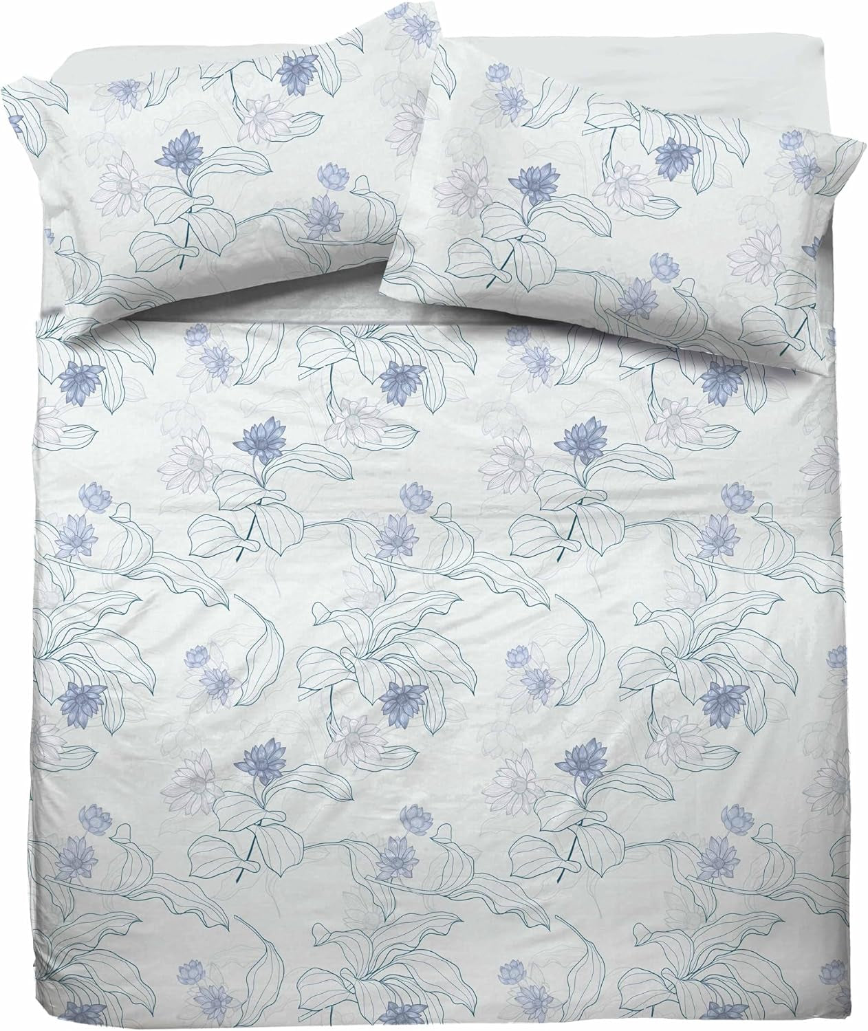 Jolly Set Completo Letto lenzuola matrimoniale Cotone federe PAMELA INDACO