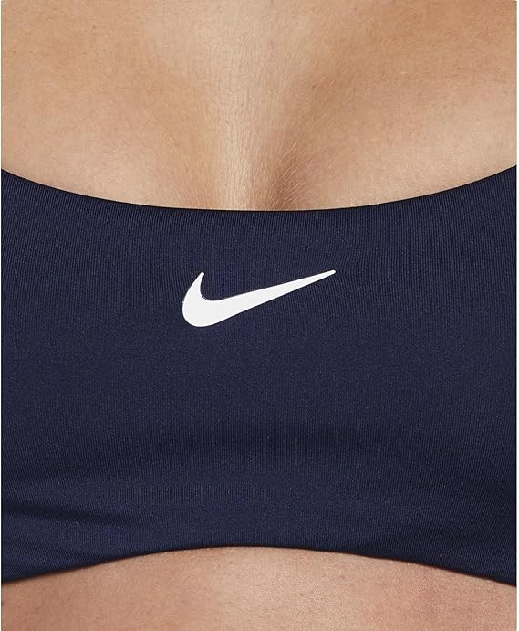 Nike Swim Costume Bralette Bikini Set NESSF243 Tessuto Tecnico Blu Navy Donna