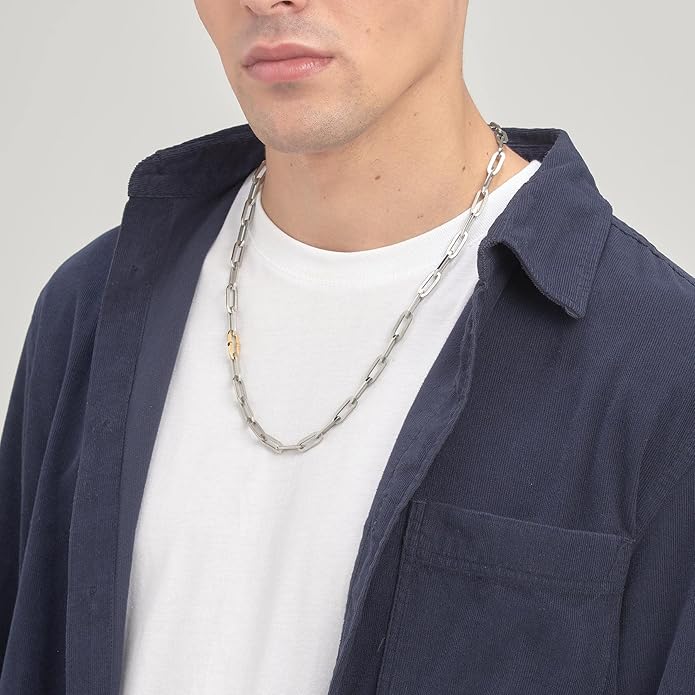 Brosway Collana Uomo in Acciaio e Cristalli | Collezione Caliburn - BBU01