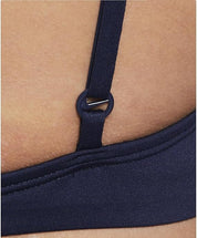 Nike Swim Costume Bralette Bikini Set NESSF243 Tessuto Tecnico Blu Navy Donna