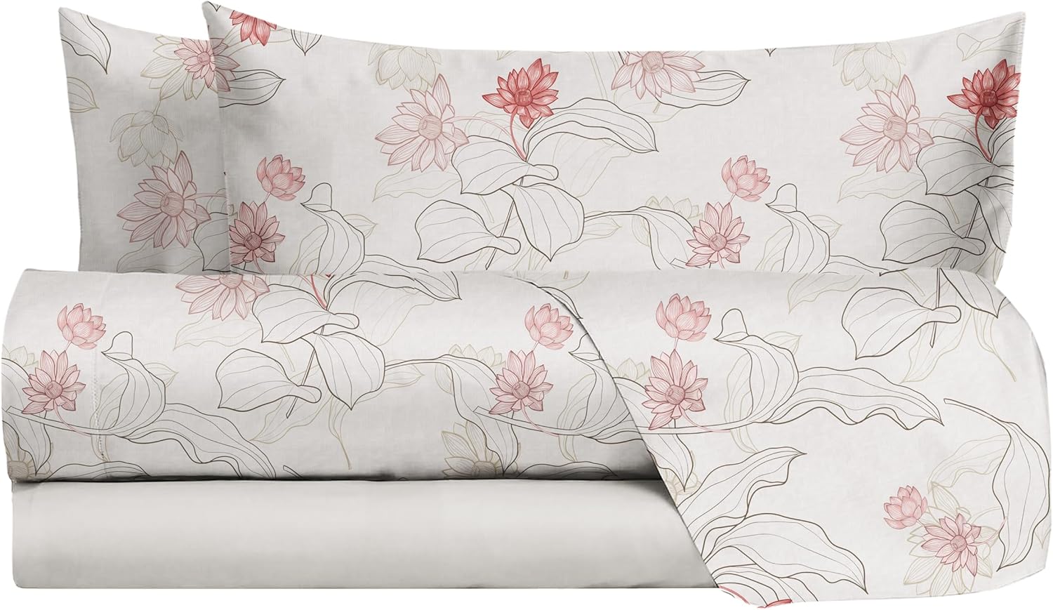 Jolly Set Completo Letto lenzuola matrimoniale Cotone federe PAMELA PESCA