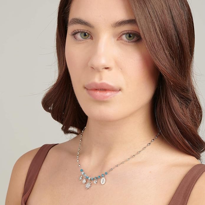 Brosway Collana Donna in Acciaio e Cristalli/pietre Naturali Stella | Collezione Chakra - BHKN084