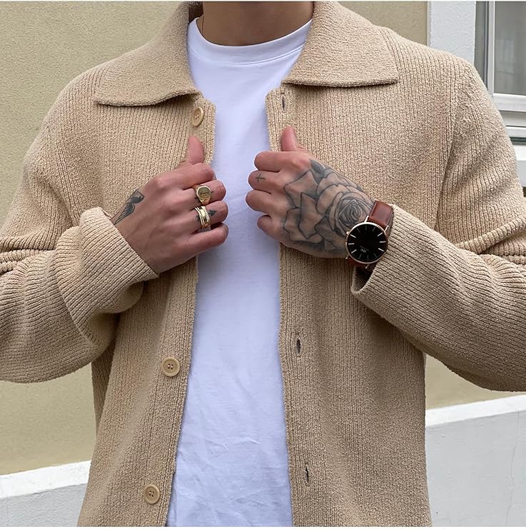 Daniel Wellington orologio classic revival 40mm 316L amber pelle marrone