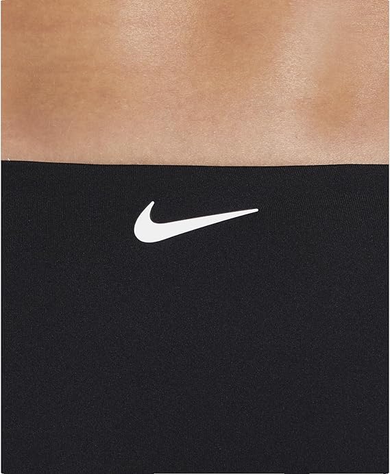 Nike Swim Costume Bralette Bikini Set NESSF243 Tessuto Tecnico Nero Donna