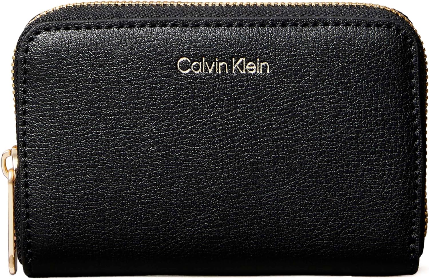 Calvin Klein Portafoglio Orizzontale Black LV04F1091G Logo Frontale Ecopelle Nero