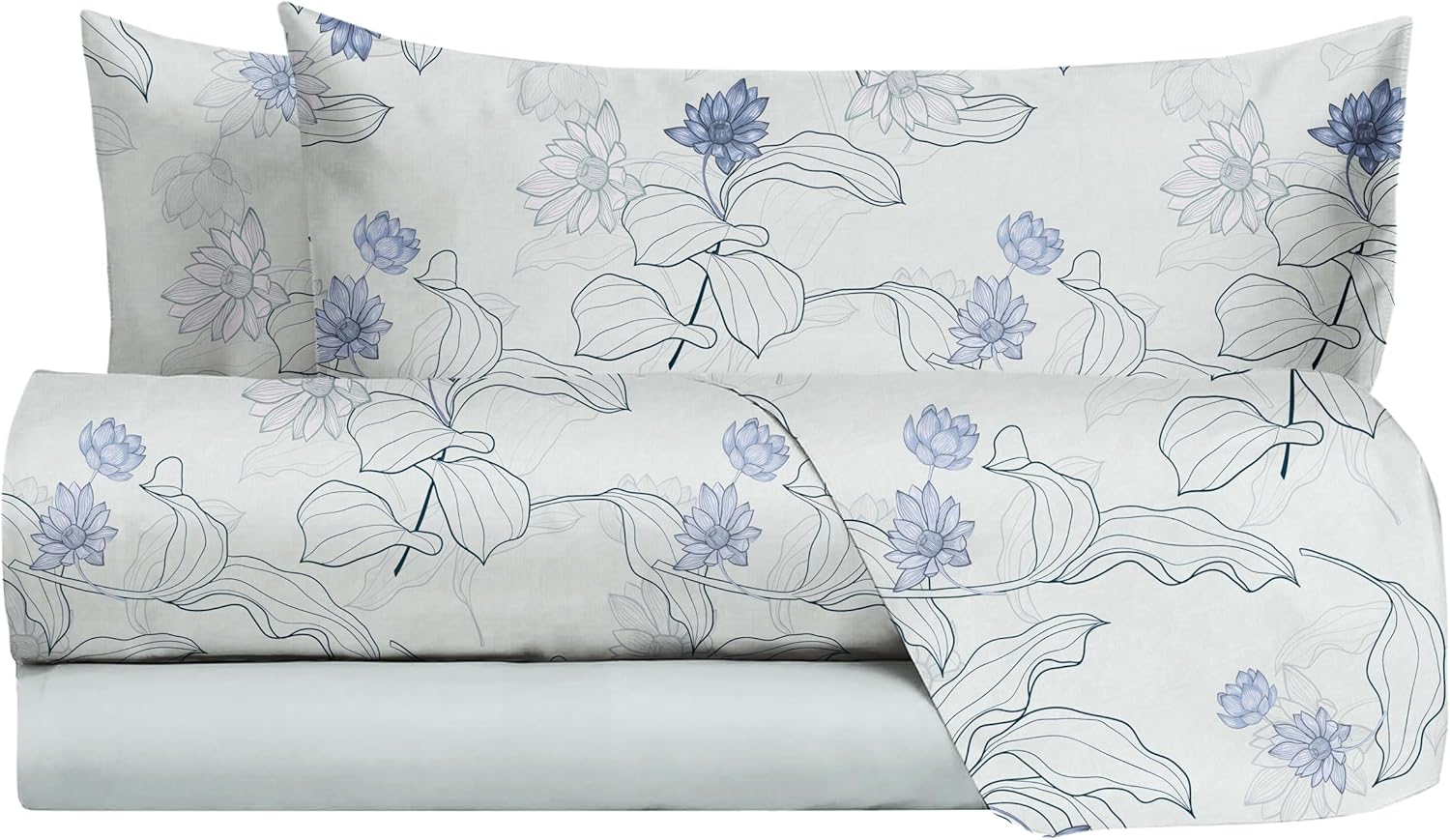 Jolly Set Completo Letto lenzuola matrimoniale Cotone federe PAMELA INDACO