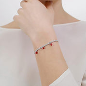 Brosway Bracciale Tennis in Acciaio e Cubic Zirconia Simbolo Cuore Collezione Desideri BEI044