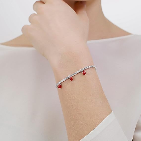 Brosway Bracciale Tennis in Acciaio e Cubic Zirconia Simbolo Cuore Collezione Desideri BEI044