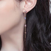 Brosway Orecchini Donna Pendenti in Ottone oro e Cristalli - Collezione AFFINITY - BFF62