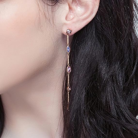 Brosway Orecchini Donna Pendenti in Ottone oro e Cristalli - Collezione AFFINITY - BFF62