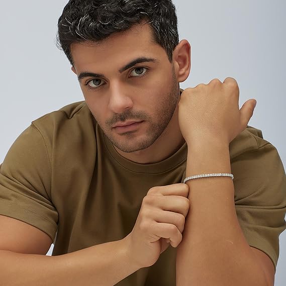 Brosway Bracciale Uomo Tennis in Acciaio e Cubic Zirconia Collezione Avantgarde - BVD20