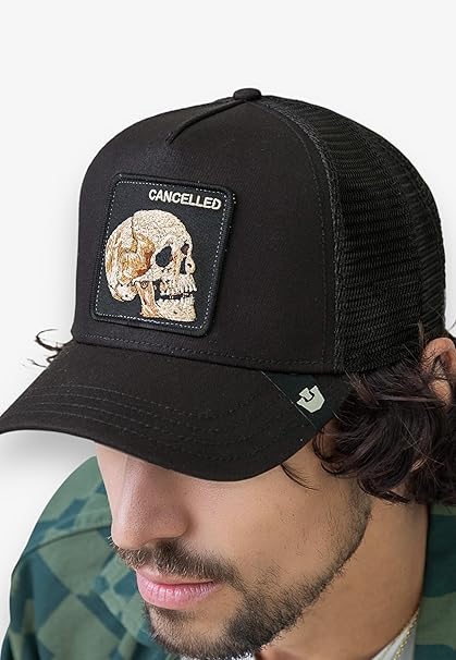 Goorin Bros. Cappello Trucker The Farm Classic Teschio 'Cancelled' Nero Unisex