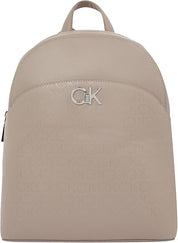 Calvin Klein Zaino beige logo all over donna zainetto 15 litri