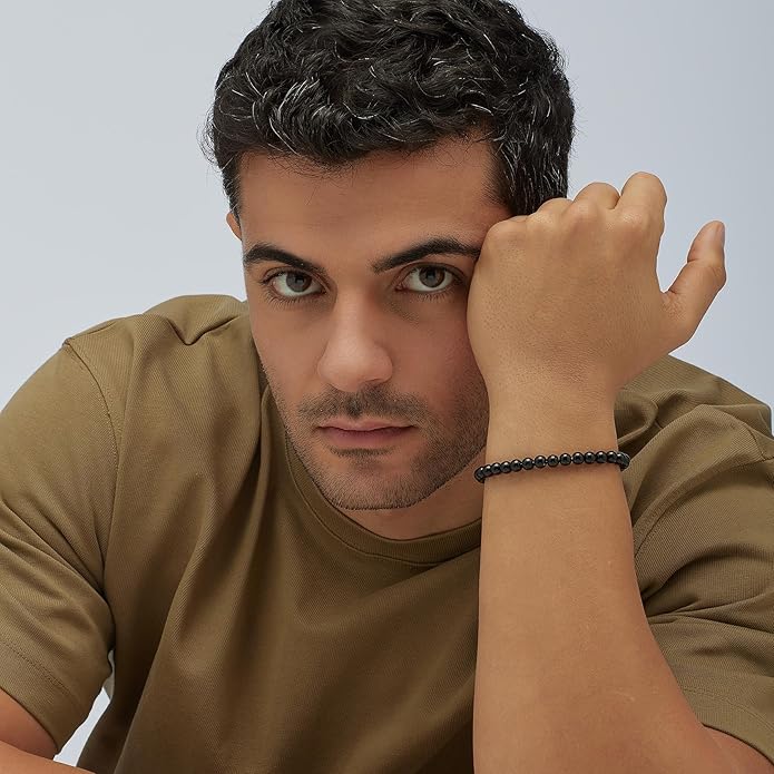 Brosway Bracciale Uomo in Acciaio e Pietre Naturali onice Collezione Bullet - BUL40