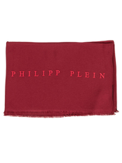 Philipp Plein Viscose Scarf Purple Made in Italy