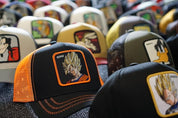 Capslab Cappellino con Visiera Collezione Dragon Ball Misto Cotone Arancio Nero Unisex