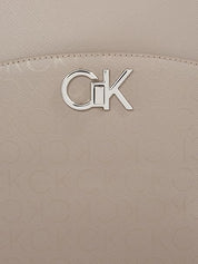 Calvin Klein Zaino beige logo all over donna zainetto 15 litri