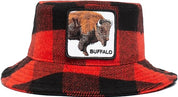 Goorin Bros. Cappello Pescatore The Farm Buffalo Rosso Nero Unisex Slim Fit