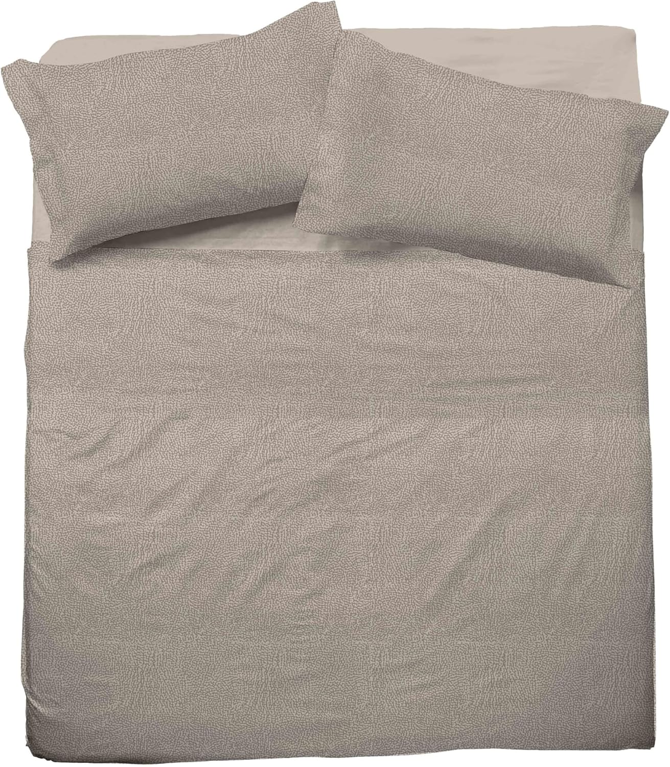 Jolly Set Completo Letto lenzuola matrimoniale cotone federe cristal tortora