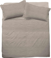 Jolly Set Completo Letto lenzuola matrimoniale cotone federe cristal tortora