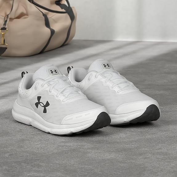 Under Armour Scarpe Sneakers Running Allenamento UA CHARGED ASSERT 10 Bianco
