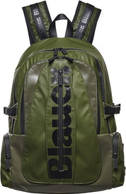 Blauer Zaino Worce 03 Linea SPL Realizzato in Nylon Cerato Impermeabile Verde Militare Unisex