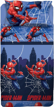 SPIDER MAN DISNEY Completo Letto lenzuola una piazza e mezza Cotone lenzuola federe PRODOTTO UFFICIALE