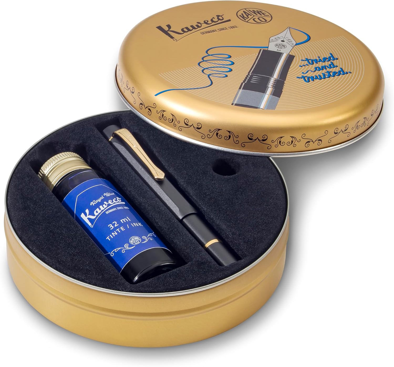 Kaweco penna stilografica Sport PISTON FILLER Starter Set Black 1100034