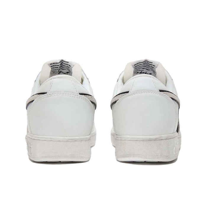 Diadora Sneakers Magic Basket Low Pelle Bianco 2