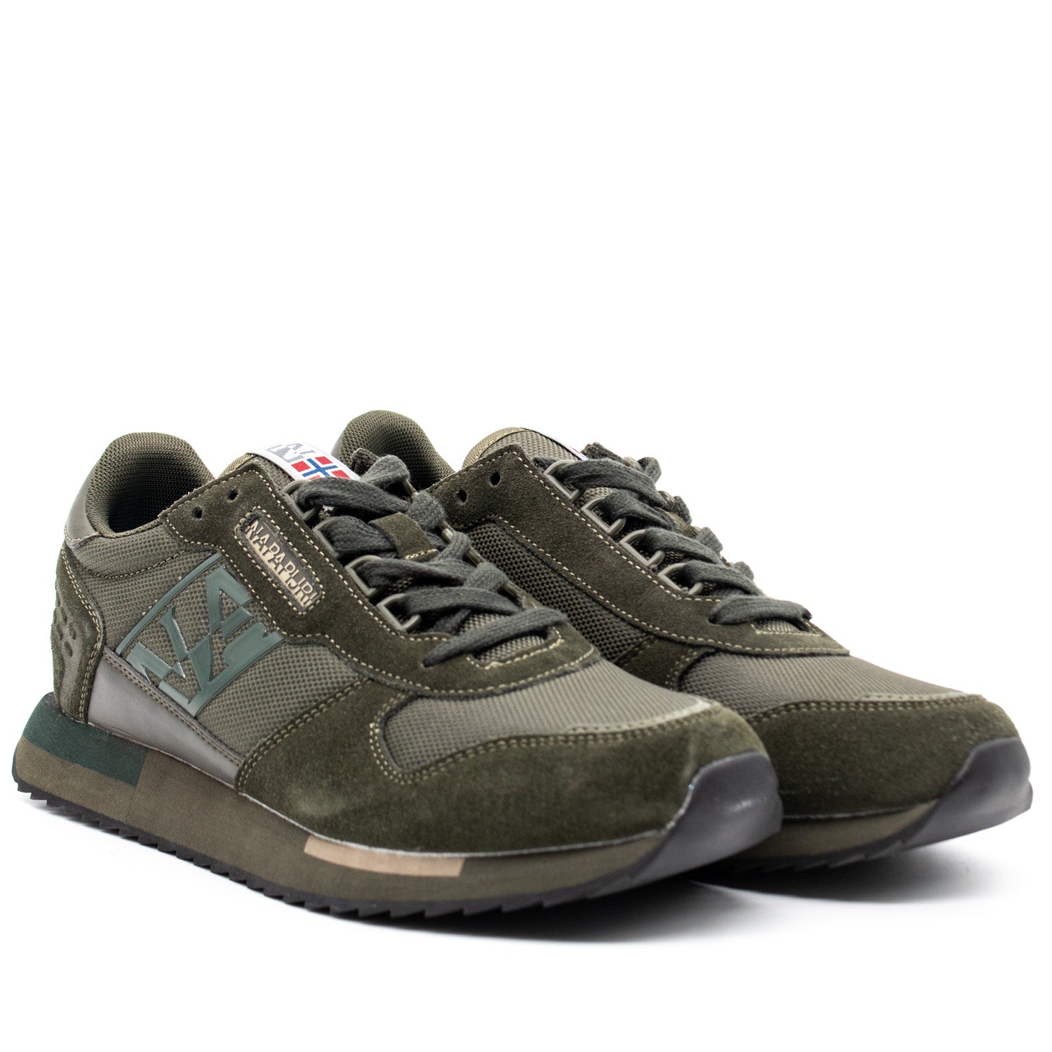 Napapijri Sneaker Pelle Virtus Running Casual Outdoor Verde