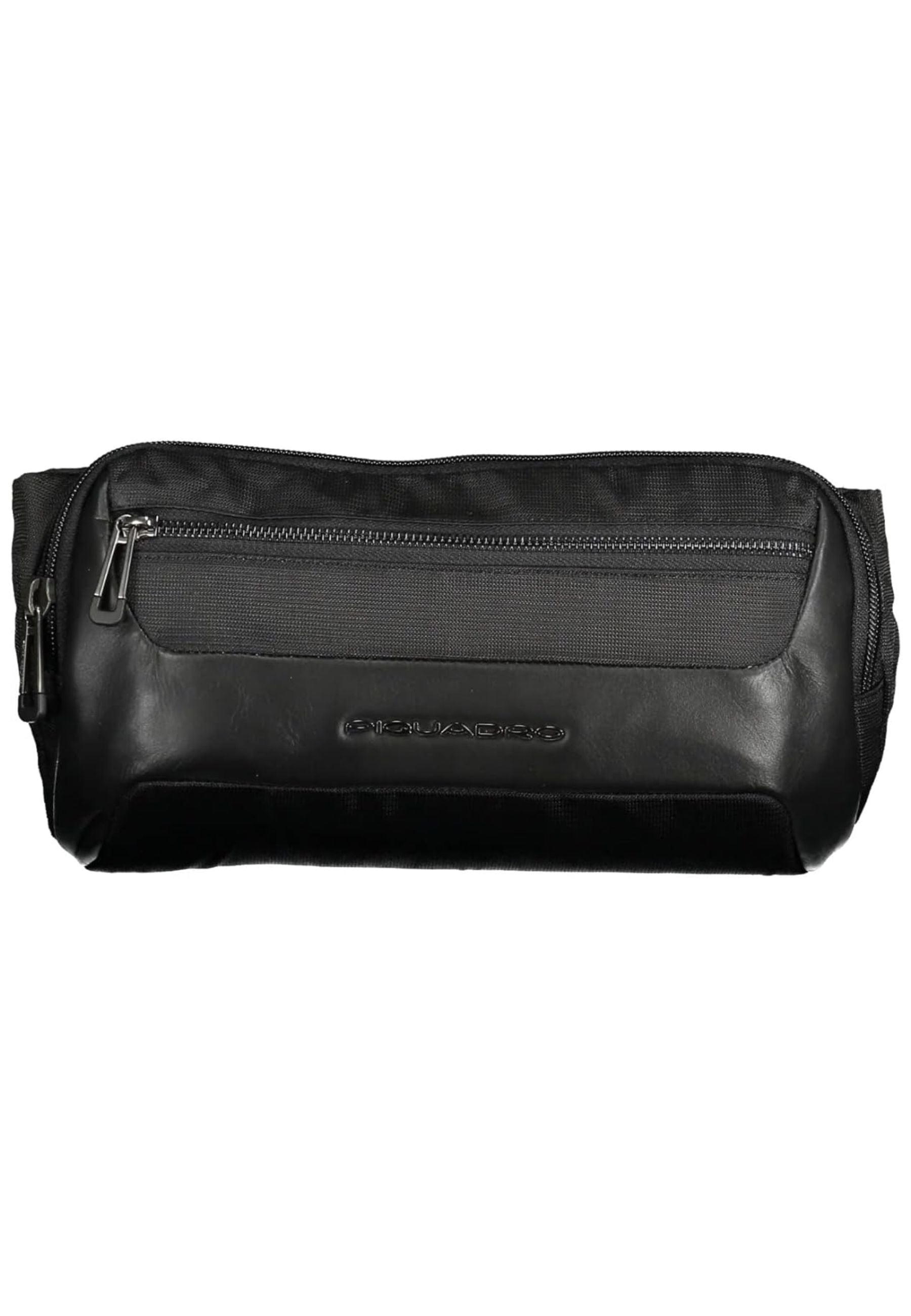 Piquadro Small Leather And Fabric Bag 40x15x5 Cm Black Men