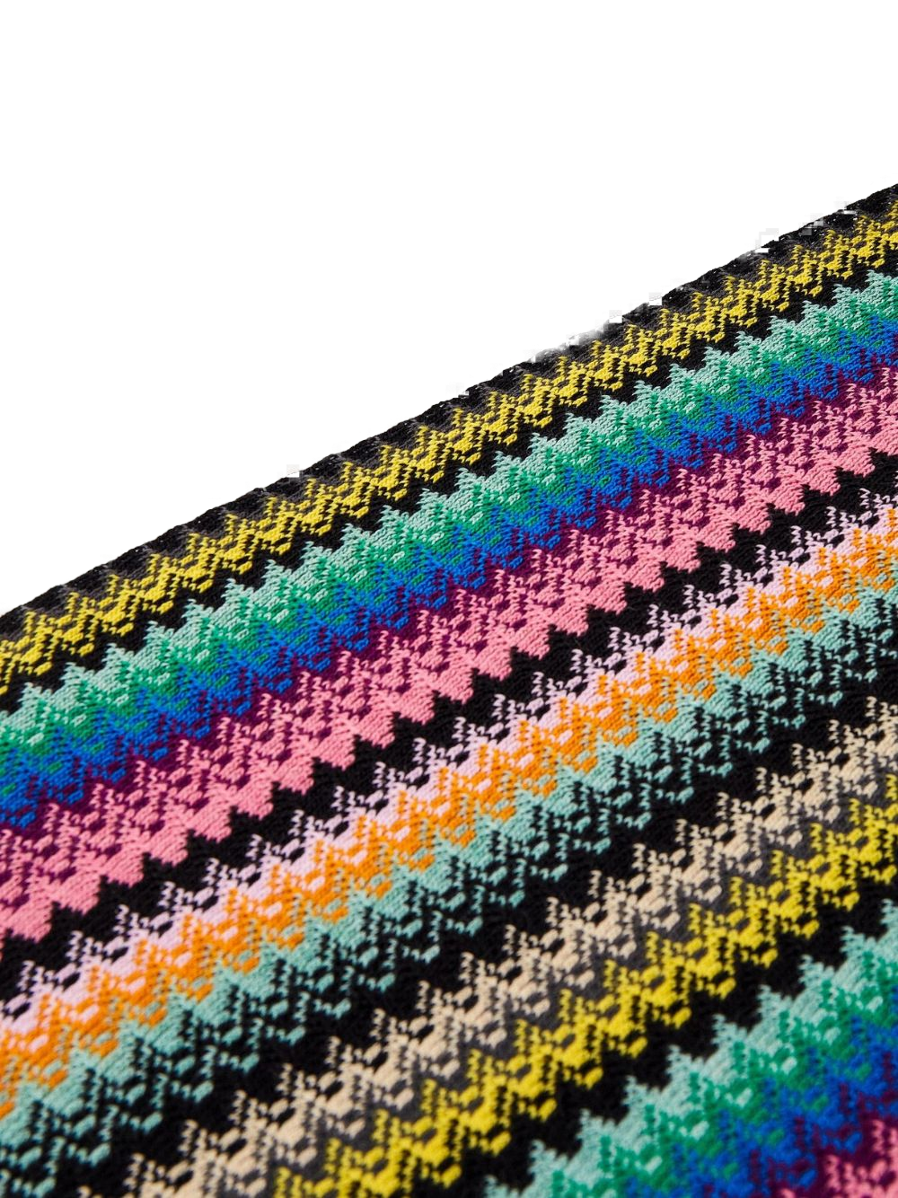 Missoni Stola Fantasia Geometrica Misto Lana Multicolore