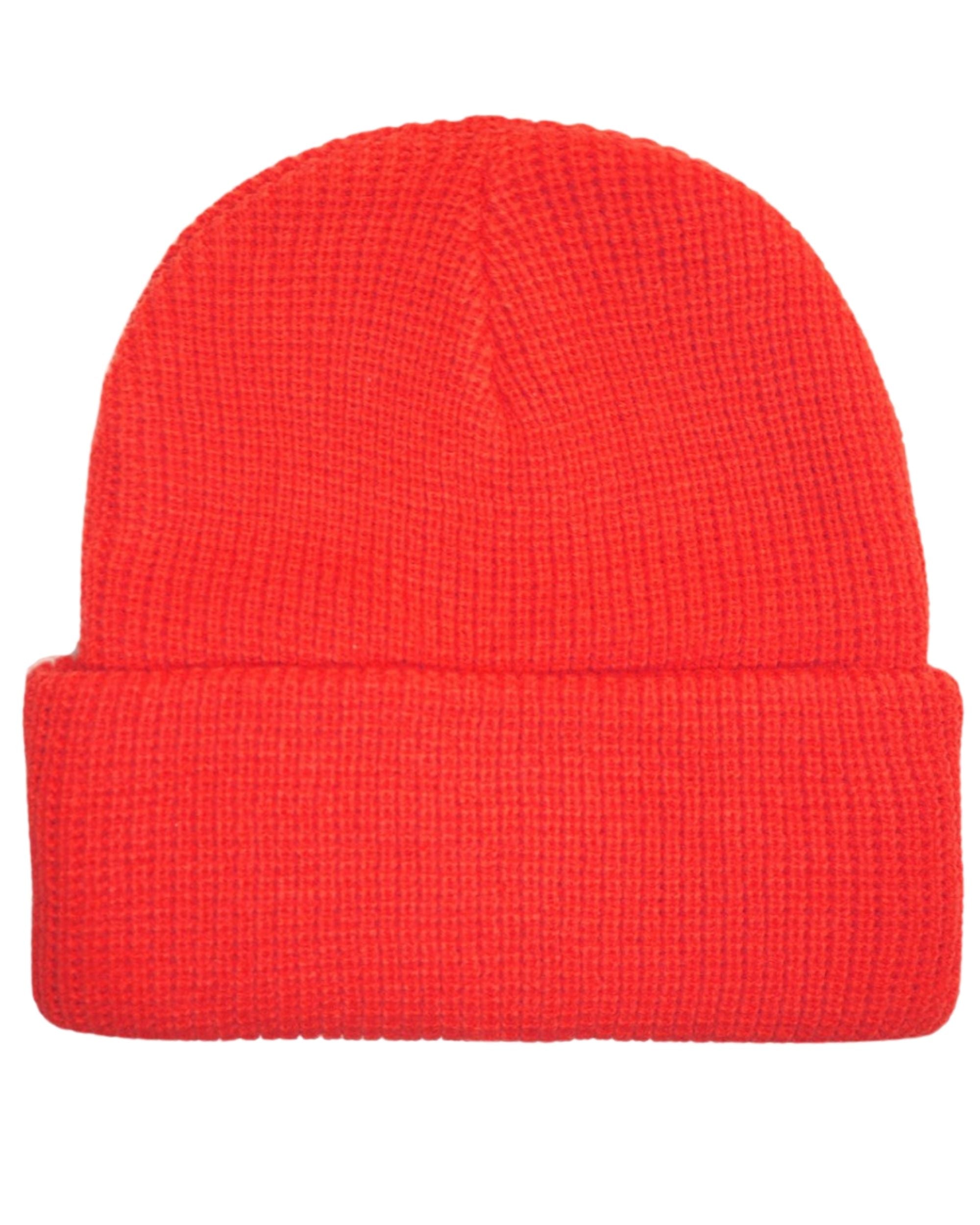 Goorin Bros. Beanie Hat Cap With Front Patch And Logo On Side Red Unisex