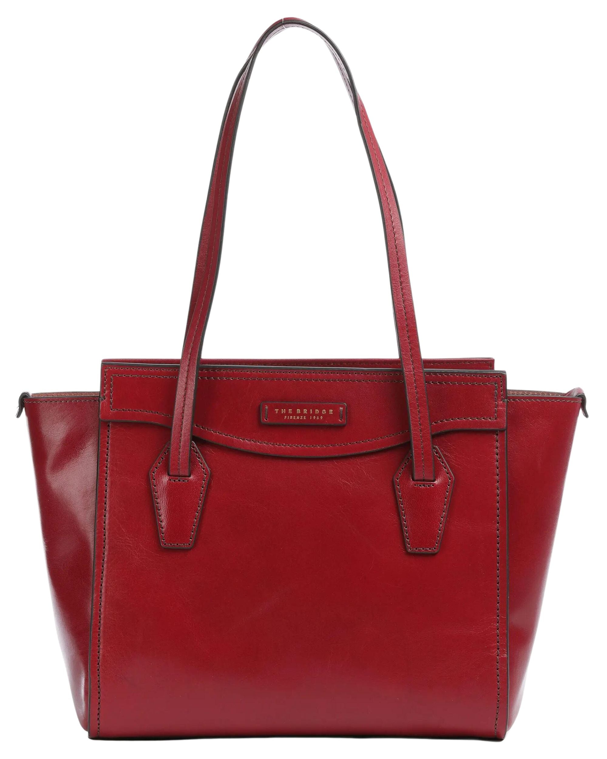 The Bridge Shopper Tote Shoulder Bag Red Women